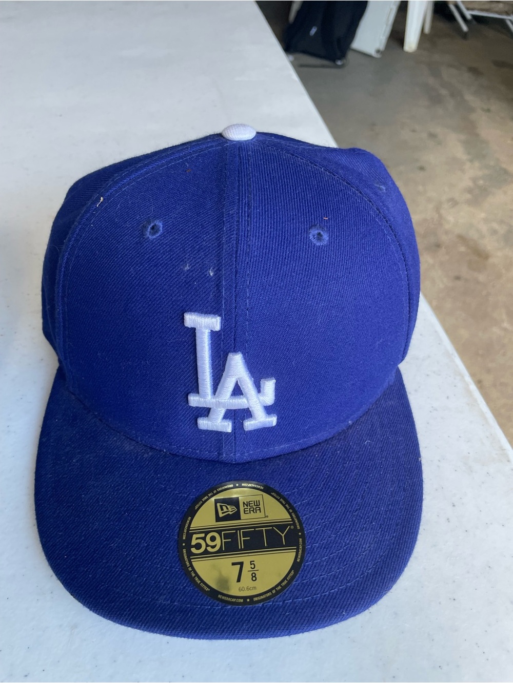 New Era Los Angeles Dodgers Royal Blue and White Fitted Cap